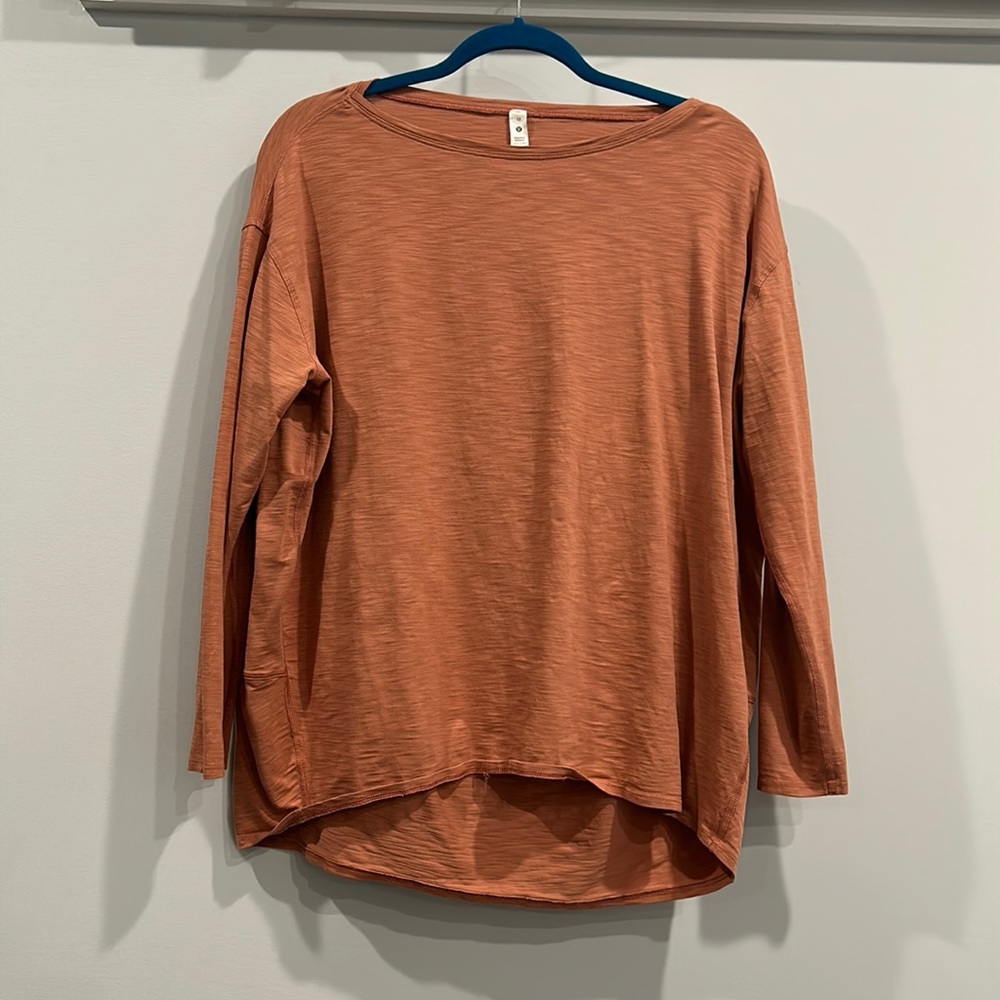 Lululemon Burnt Orange Long Sleeve top